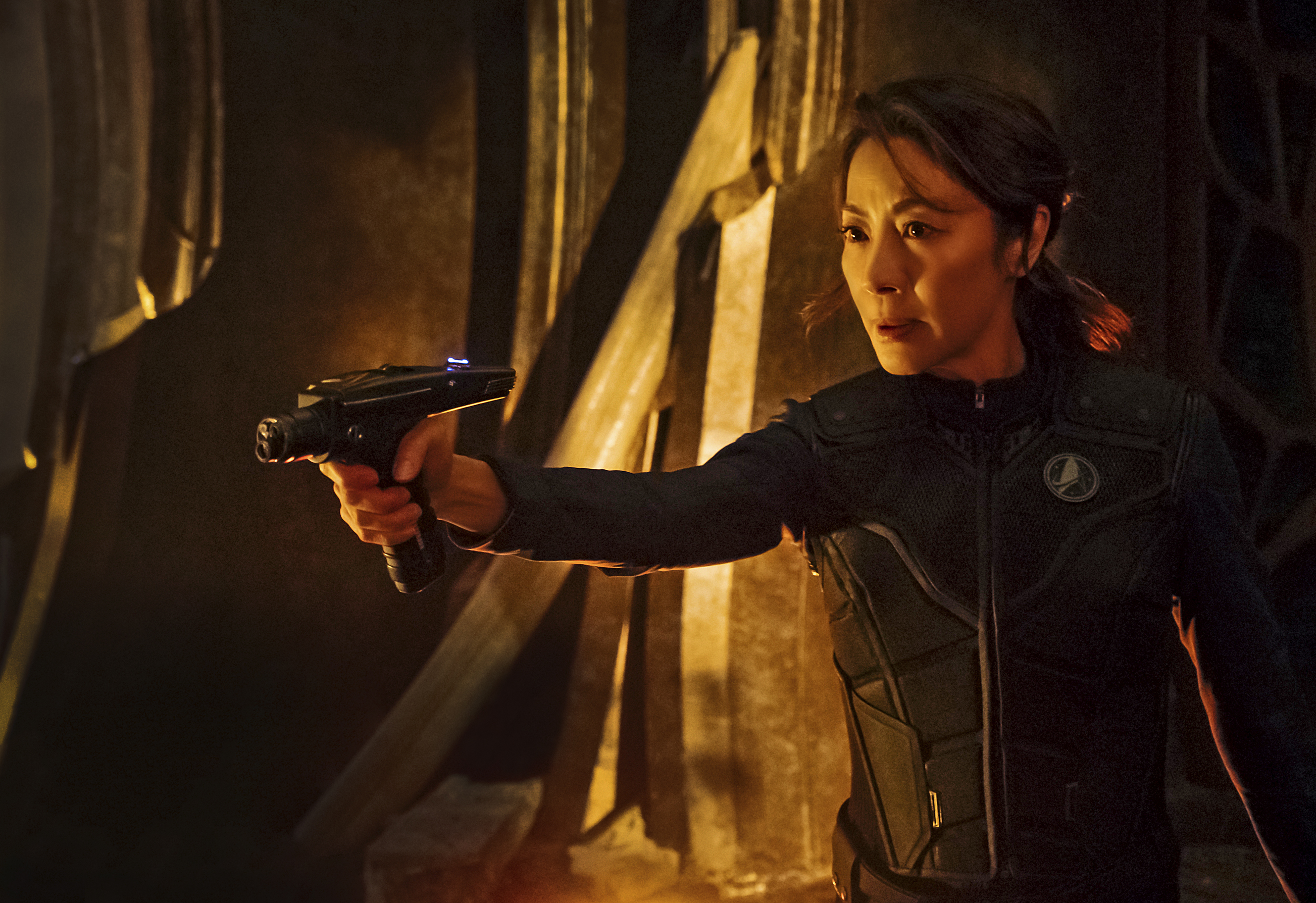 Pictured: Michelle Yeoh as Captain Philippa Georgiou. STAR TREK: DISCOVERY coming to CBS All Access.  Photo Cr: Jan Thijs  ï¿½ 2017 CBS Interactive. All Rights Reserved.