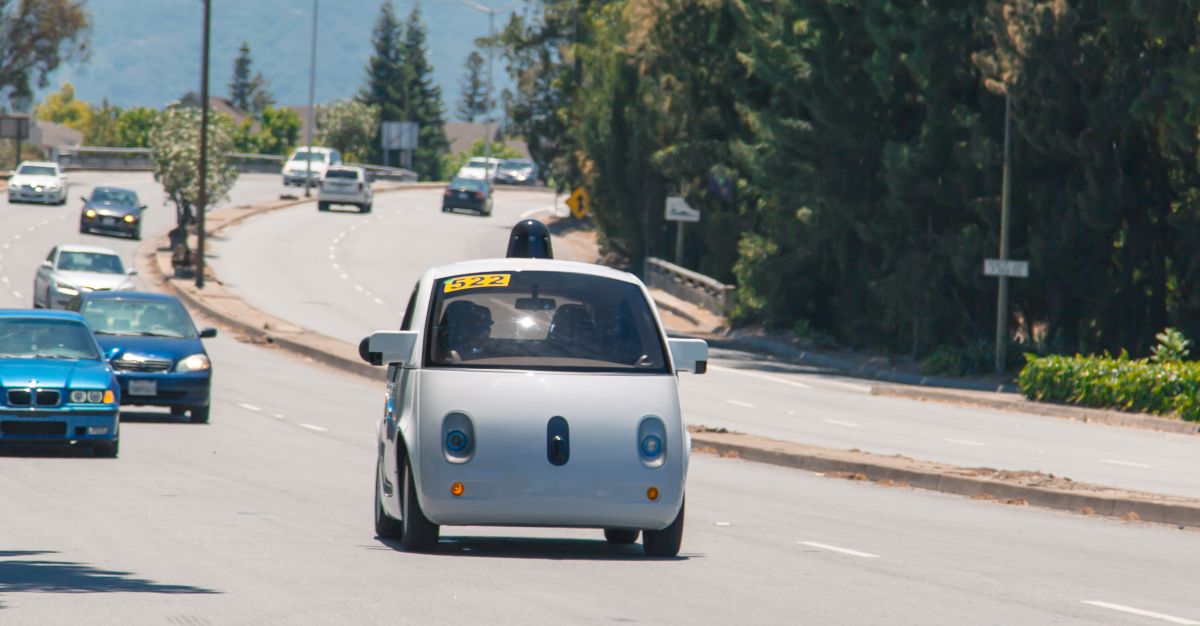 Google Self-driving car on the road