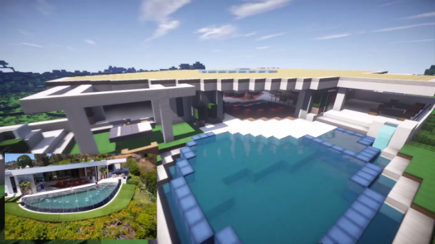 Notch 那七千万美元的豪宅果然被 Minecraft 玩家重现了 视频