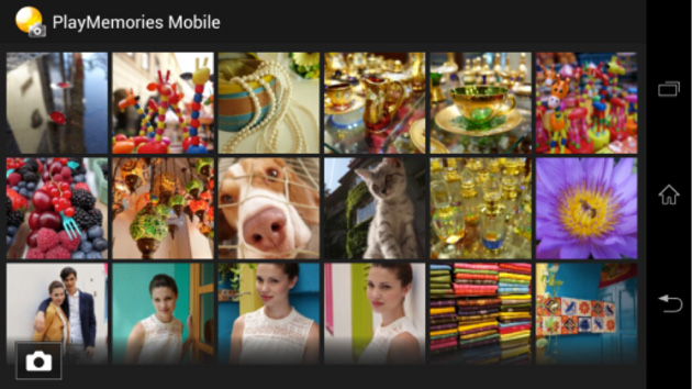 Photo browsing in Sony's PlayMemories Mobile