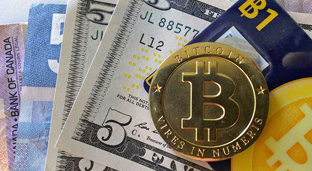 Bitcoins on top of traditional cash