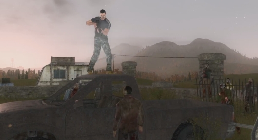 Stupid zombies can't climb, stupid zombies get taken out easily.