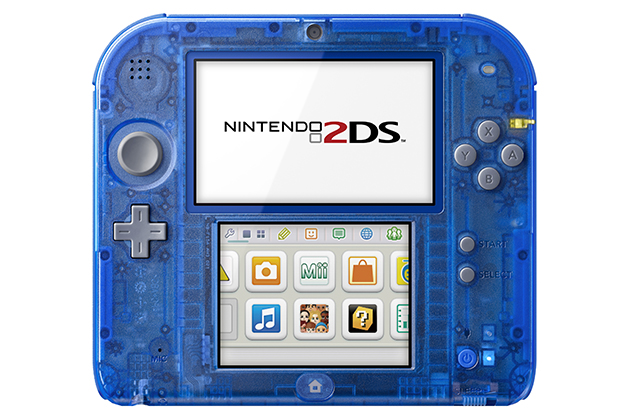 Nintendo 2DS handheld Crystal Blue
