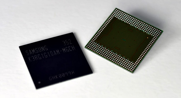 Samsung LPDDR4 RAM chips