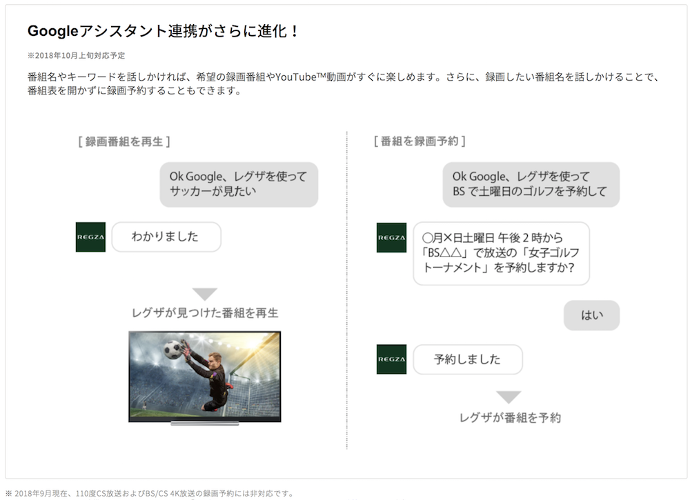東芝レグザのgoogle Home対応が進化 番組名や出演者名を話して再生 録画予約に対応 Engadget 日本版