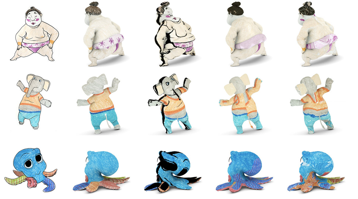 Download Disney Research App Turns Colored Drawings Into 3d Characters Engadget