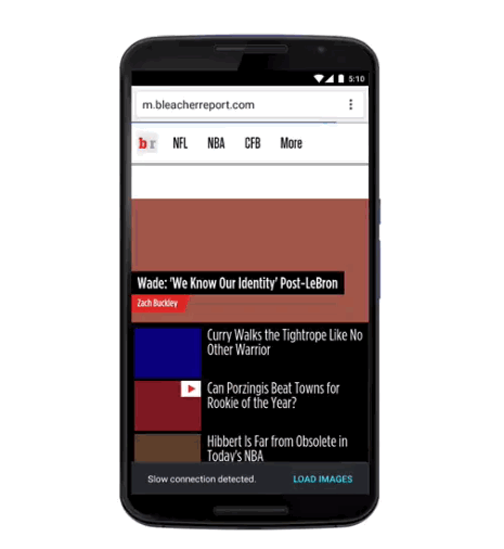 Chrome for Android slims down the internet when speeds are slow