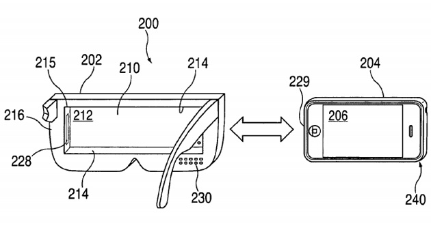 Apple's patent for an iPhone-based VR headset