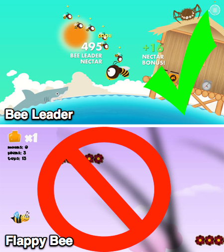 Comparison of Bee Leader and Flappy Bee