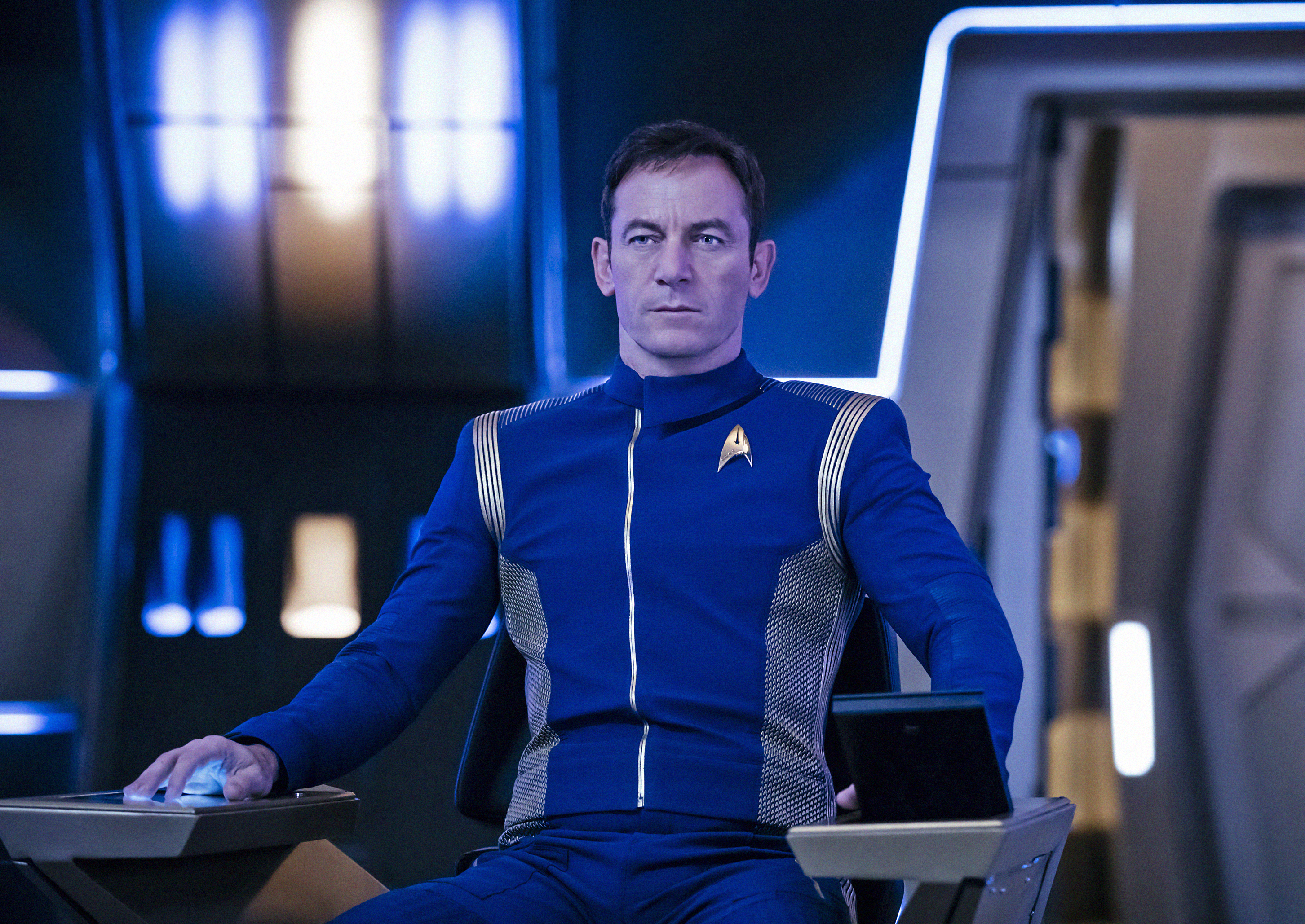 Pictured: Jason Isaacs as Captain Gabriel Lorca. STAR TREK: DISCOVERY coming to CBS All Access.  Photo Cr: Jan Thijs  ï¿½ 2017 CBS Interactive. All Rights Reserved.