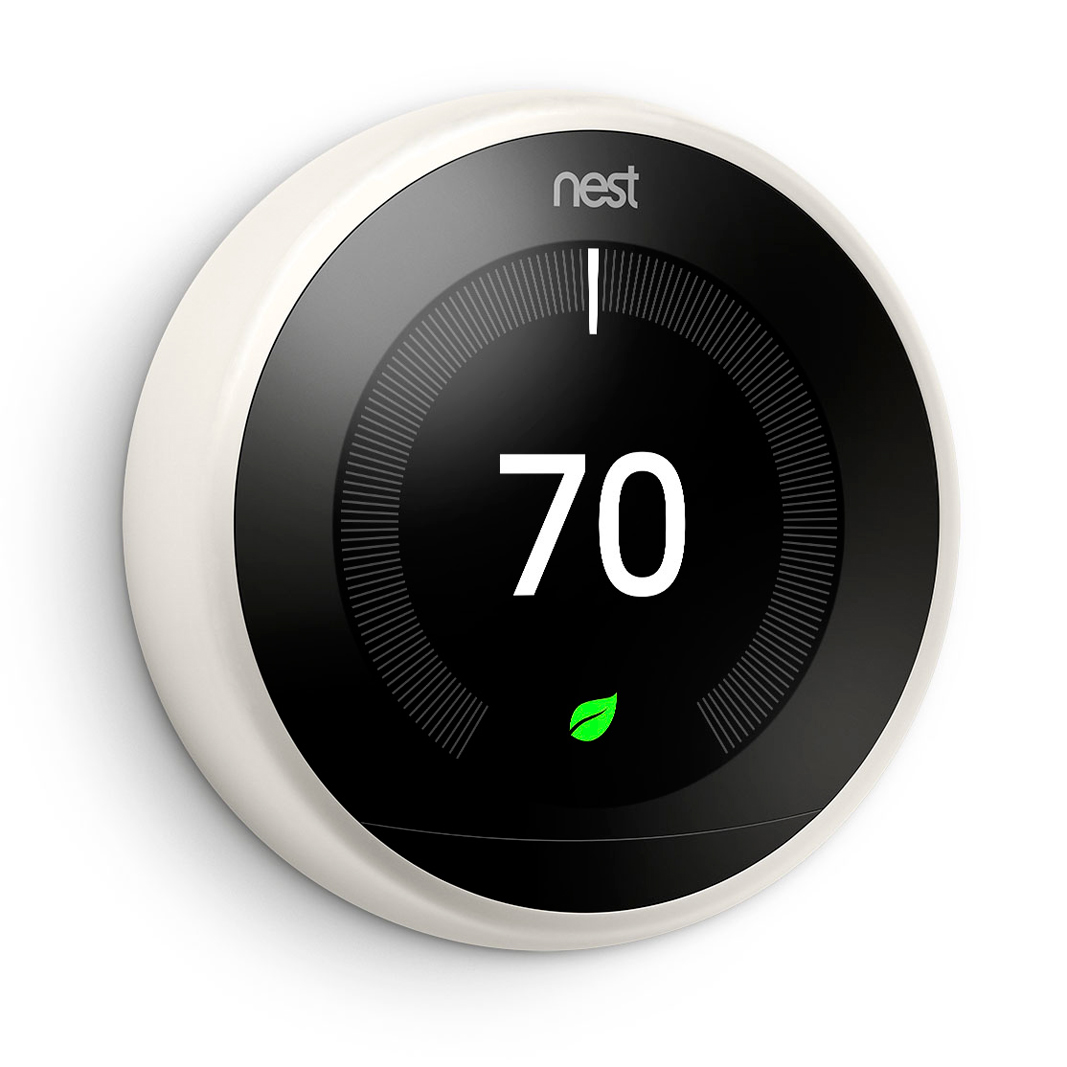 Nest Learning Thermostat in white