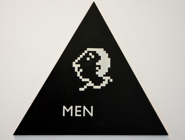 men's room sign