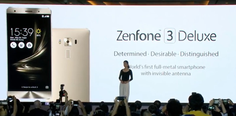 速報 Asusが6gb Ram搭載スマホ Zenfone 3 Deluxe 発表 価格は約5万5000円 Computex Engadget 日本版