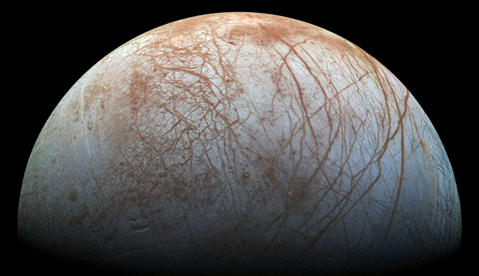 NASA's 'remastered' Europa image