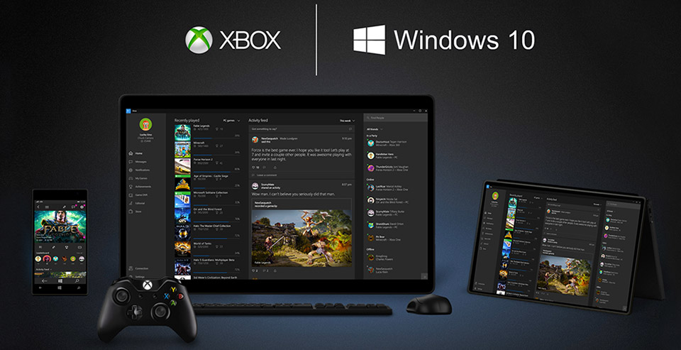 Microsoft Xbox One Windows 10