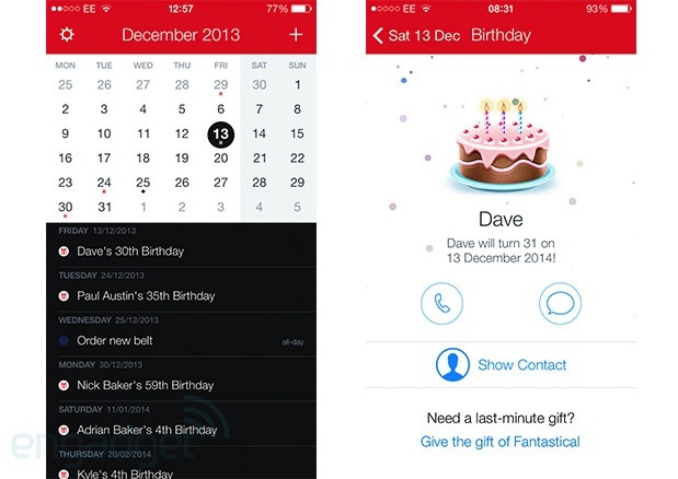 Fantastical 2 for iPhone wants to be your all in one calendar and