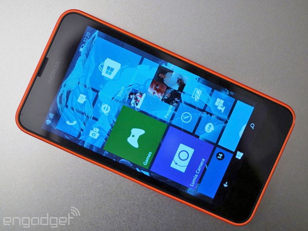 Windows 10 Technical Preview on a low-end Lumia