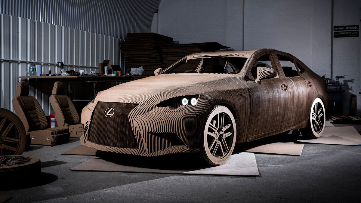 Lexus' cardboard Origami Car
