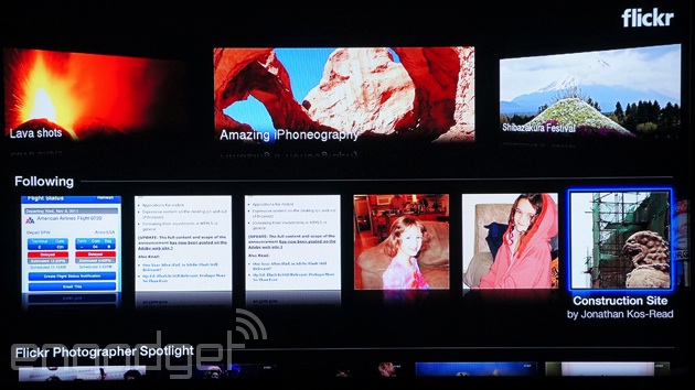 Flickr's redesigned Apple TV app