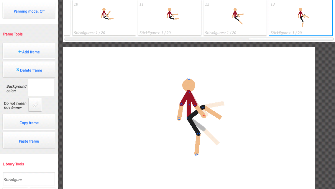 Users create animations featuring stick figures in Stick Nodes