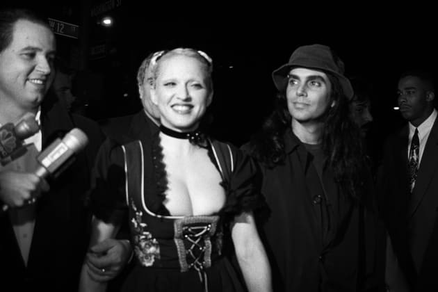Madonna And Steven Meisel At Party for Sex Book
