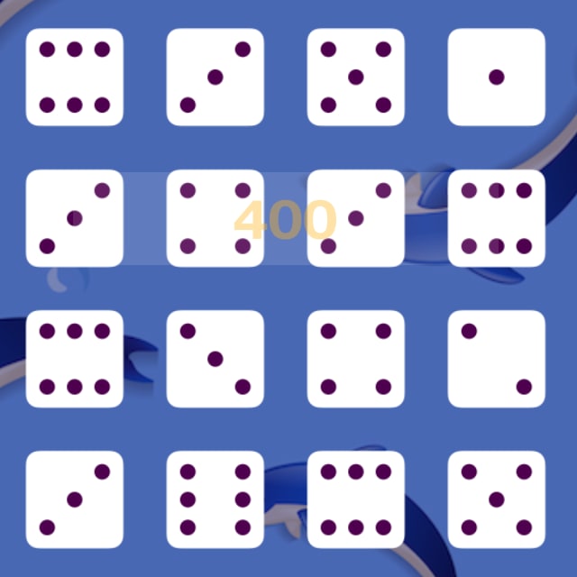 Players get a higher score depending on how many numbers they can match in a row in Flipping Dice