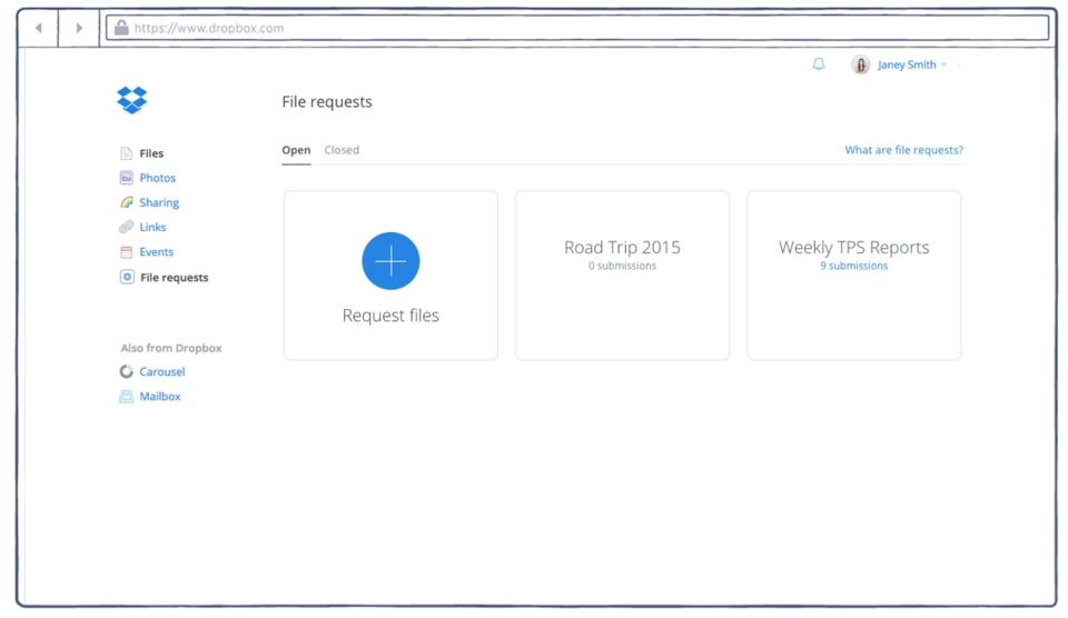 Dropbox File Requests 更便於你從多個來源接收檔案