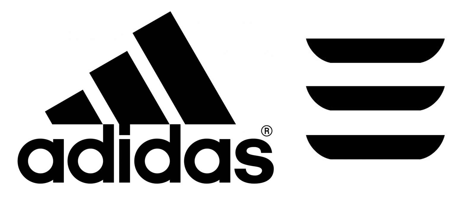 Adidas and Tesla Model 3 logos