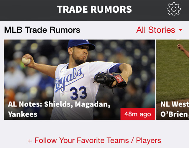 Trade Rumor screenshots