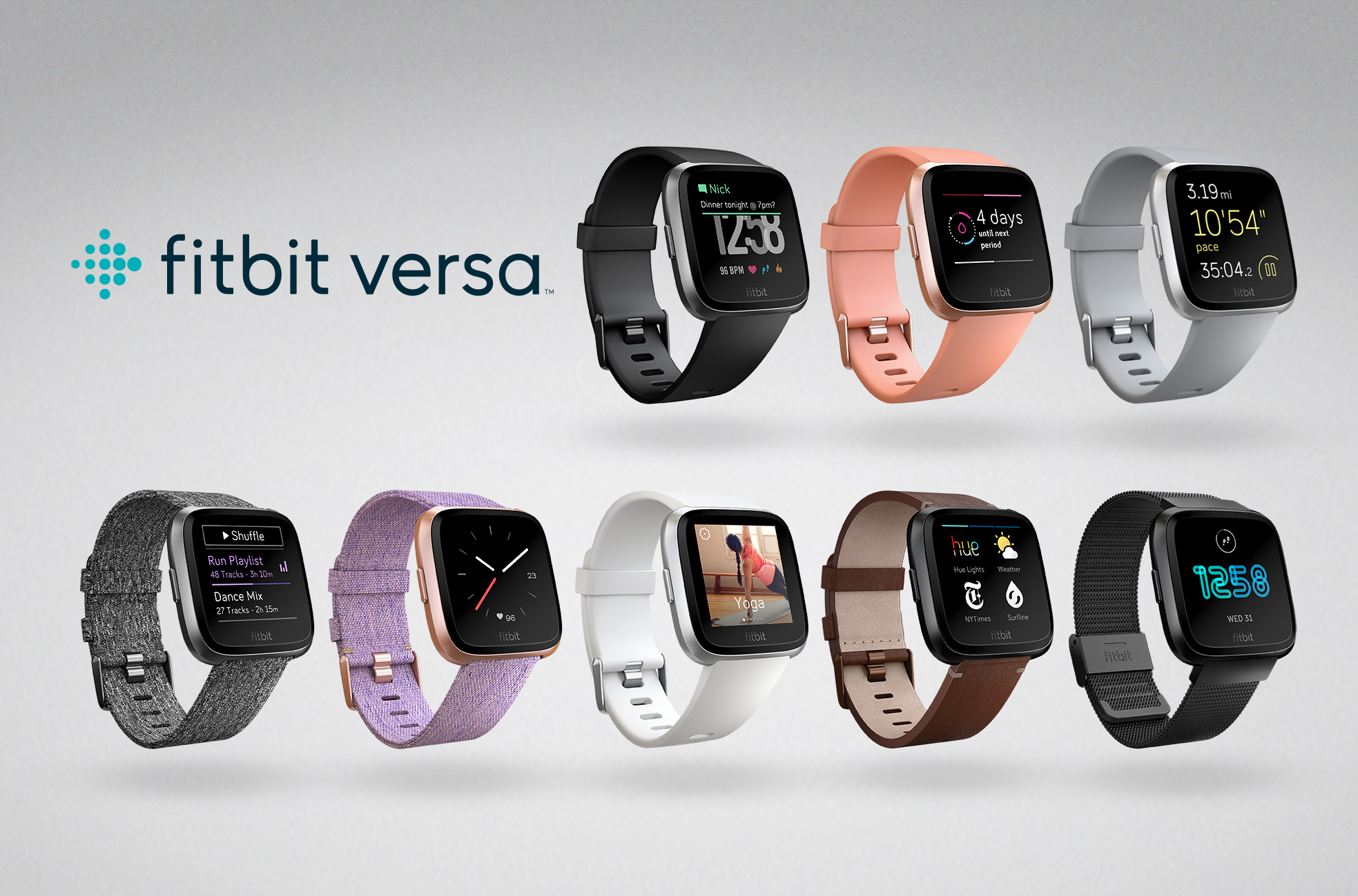 Product family image of Fitbit Versa Family with Screens 