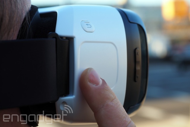 The Gear VR touchpad