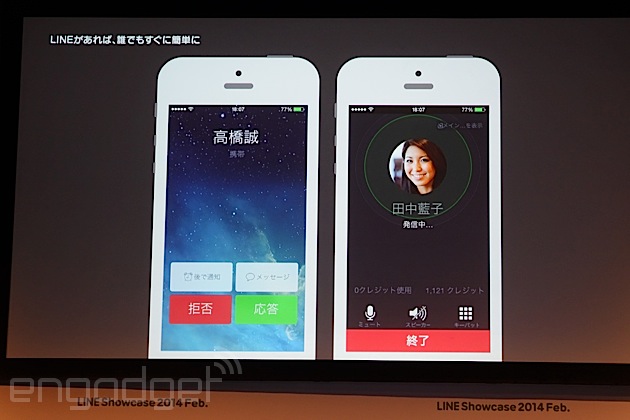 Line電話 発表 一般の携帯や固定電話と通話可能に 3月から開始 Engadget 日本版