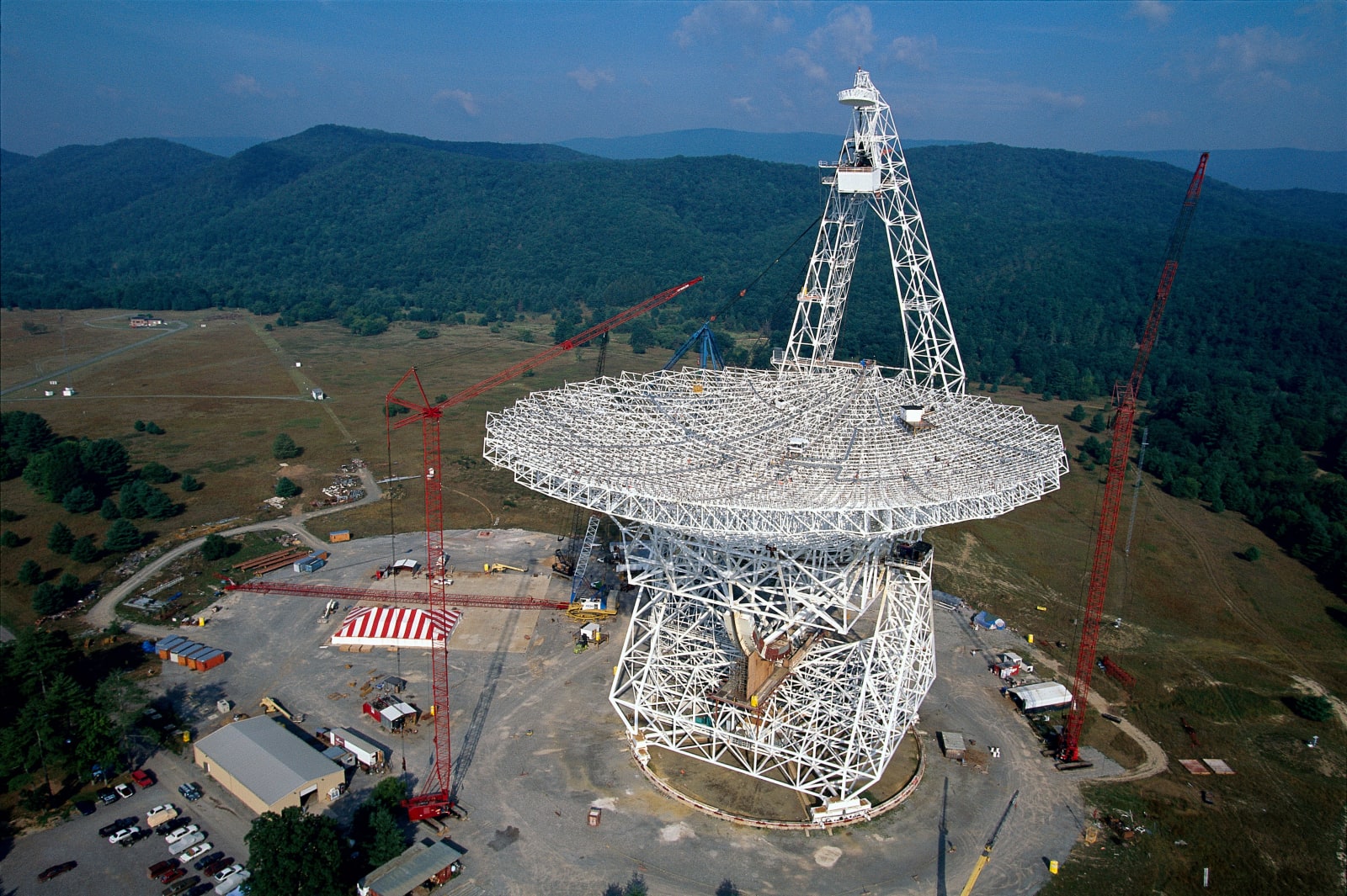 The Robert C. Byrd Green Bank Telescope is the world's largest fully steerable radio telescope.
