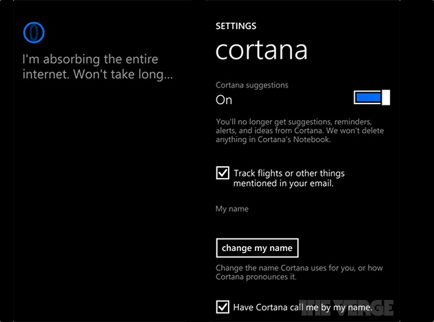 Cortana (la asistente personal de WinPho) da por fin la cara en unas capturas filtradas