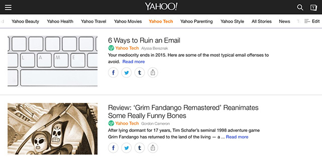 Yahoo Updates Its News And Lifestyle App With More Interactive Features Engadget