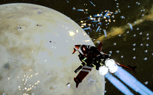 Screenshot of StarSwarm demo game