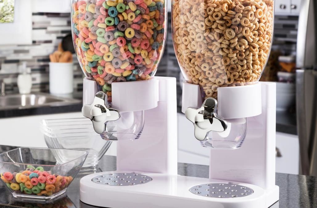 J&J fashion - Cereal dispenser easier for the kids and look nicer available  in stock won't last long. . . . . . #portmore #portmoremall  #jamaicaobserver #jamaicashopping