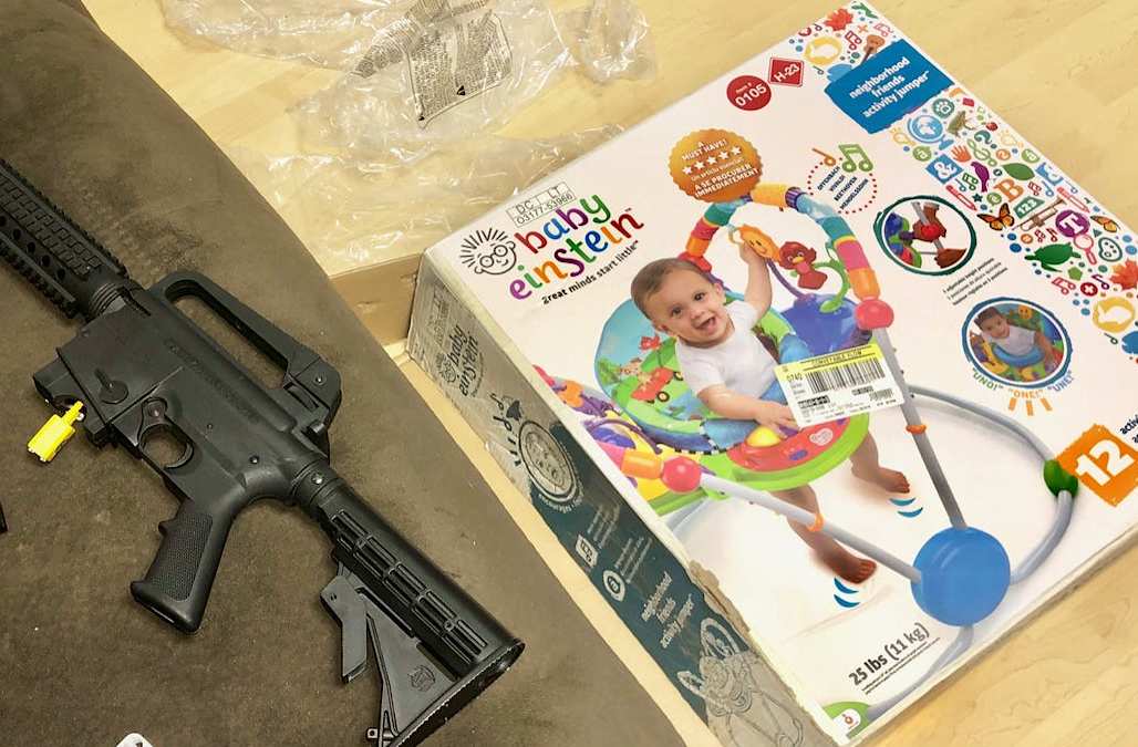 Couple finds loaded semi-automatic rifle in baby shower gift - Yahoo Sports