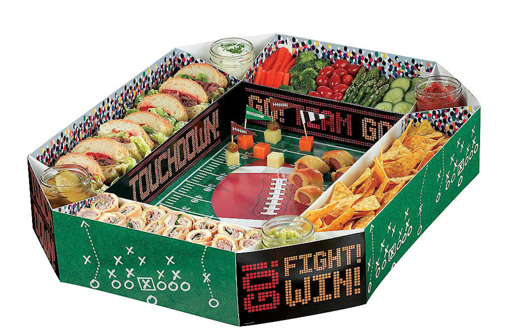 How to make a football snack stadium for your Super Bowl party