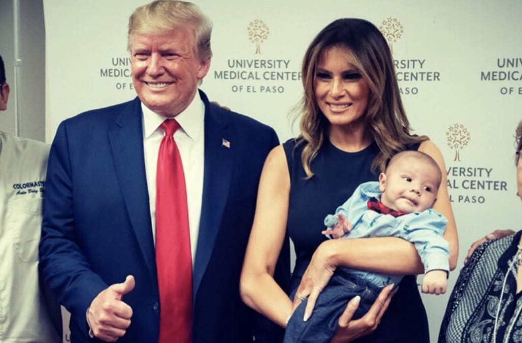 Image result for trump melania baby