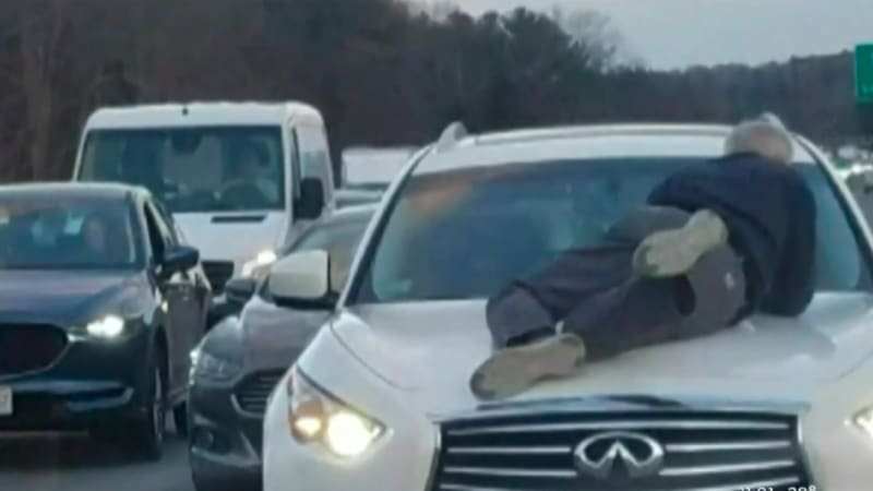 Man clings to hood at 70 mph in latest road rage incident