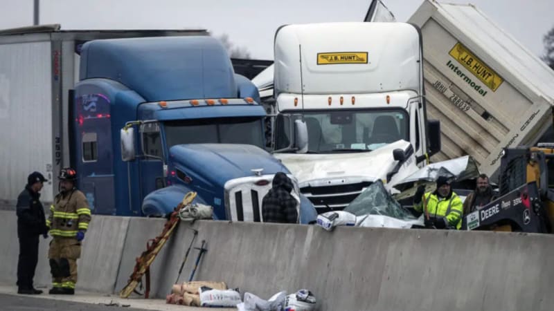 NTSB: Crews failed to de-ice road before massive 130-vehicle Texas crash`
