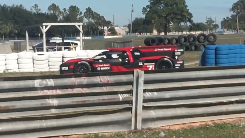 2016 Audi R18 whooshes around Sebring to test for WEC