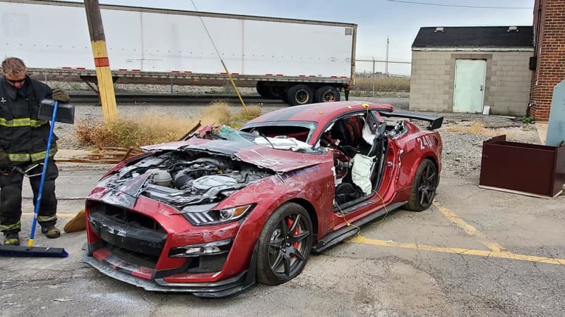 Ford Mustang Shelby GT500 dissected by the Dearborn Fire Department
