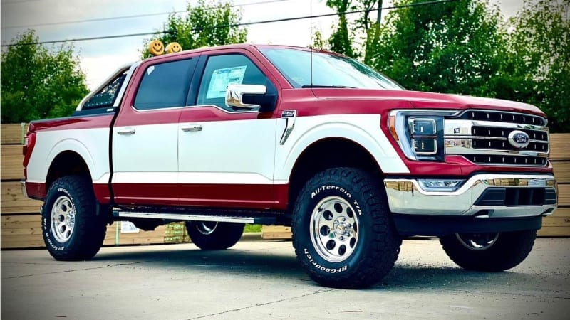 Ford dealer gives your 2021 F-150 retro two-tone paint
