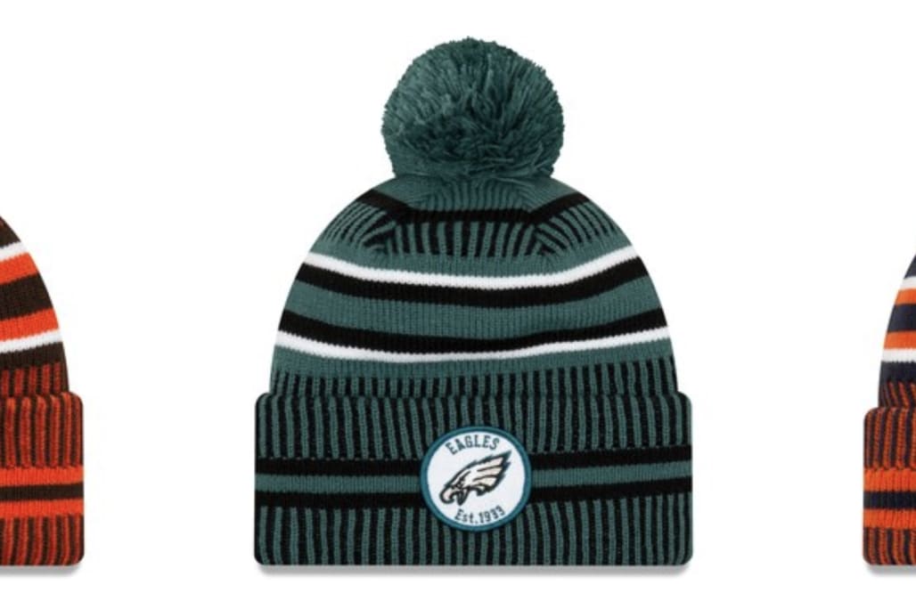 NFL season with new knit hats 