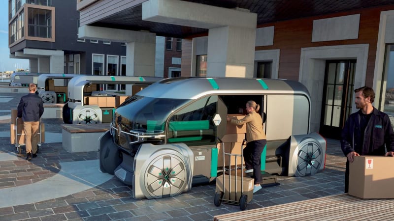 photo of Renault’s EZ-PRO is a workspace, coffee truck and rolling post office image