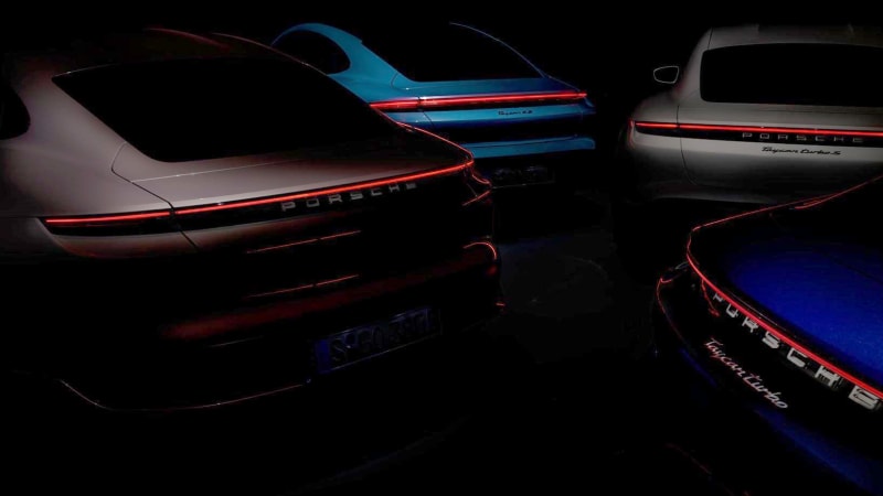 photo of Porsche previews the next addition to the Taycan range image