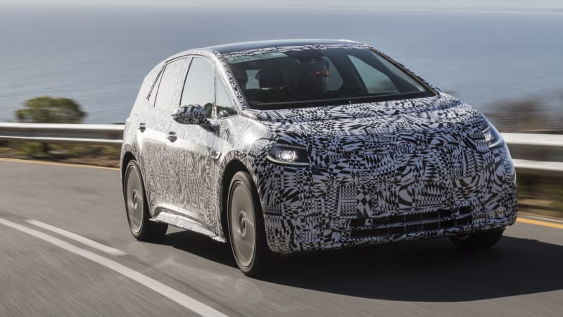 photo of VW's electric I.D. hatchbacks are undergoing road testing image