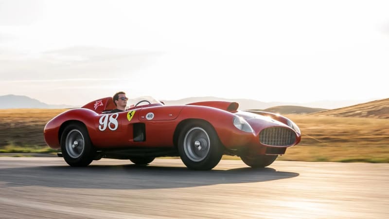1955 Ferrari 410 Sport Spider by Scaglietti raced by Carroll Shelby sells for $22 million